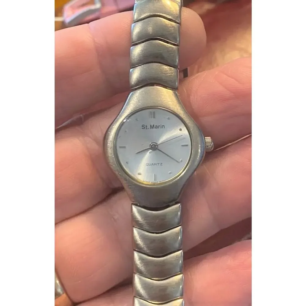 Women's 25mm Brushed Metal St Marin Watch, Bracelet Band